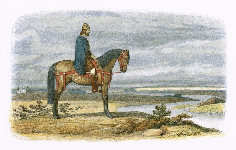 Kong Alfred planlegger fangsten av den danske flåten av James William Edmund Doyle