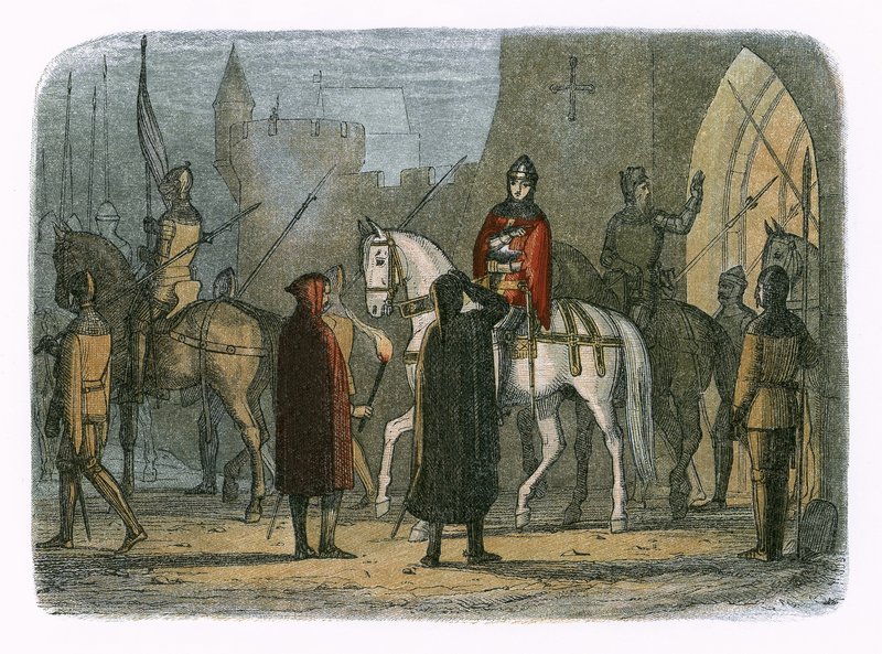 Kong Henry V marsjerer ut mot Lollards av James William Edmund Doyle