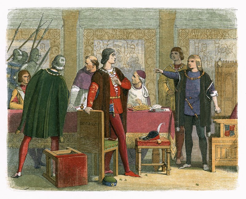 Richard beordrer arrestasjonen av Hastings av James William Edmund Doyle