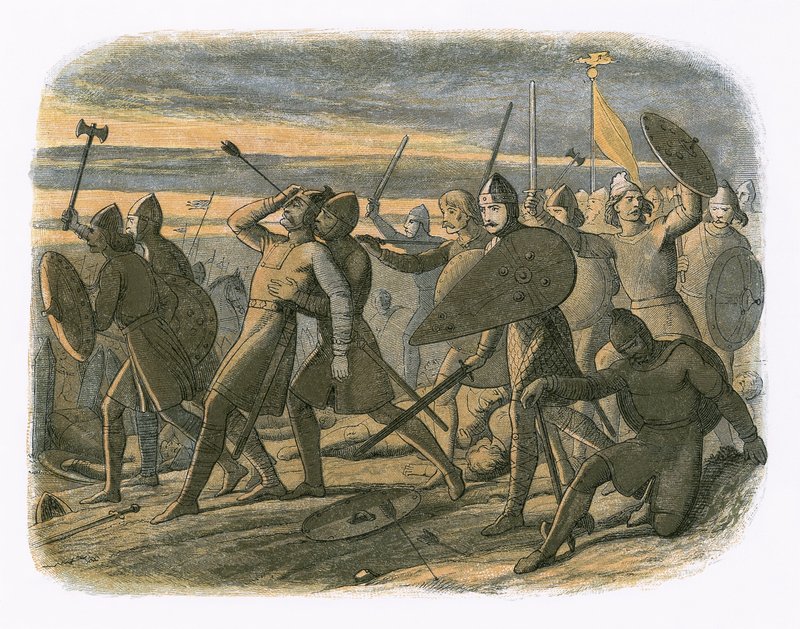 Harolds død i slaget ved Hastings av James William Edmund Doyle