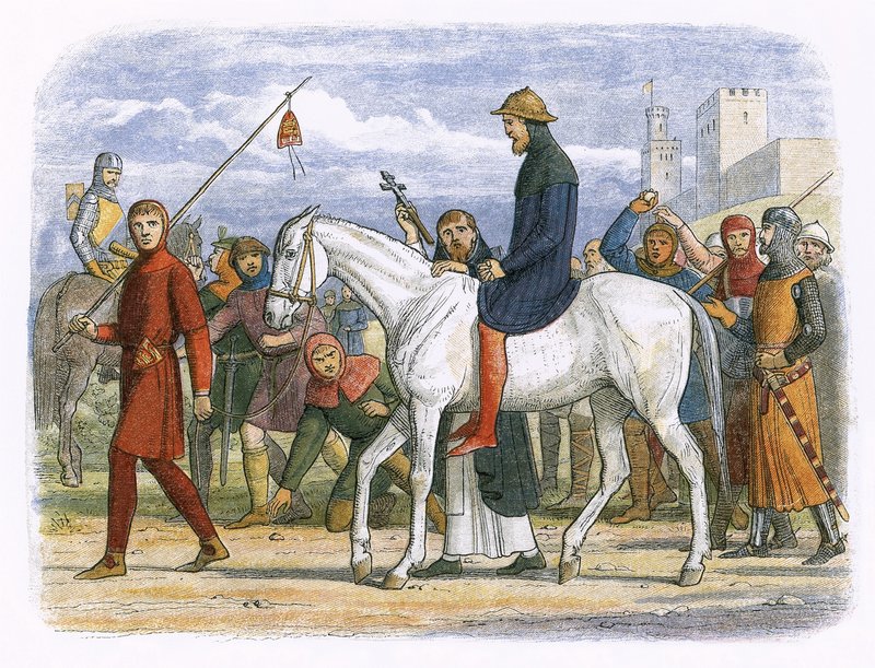 Thomas, jarl av Lancaster, ble ført til henrettelse av James William Edmund Doyle