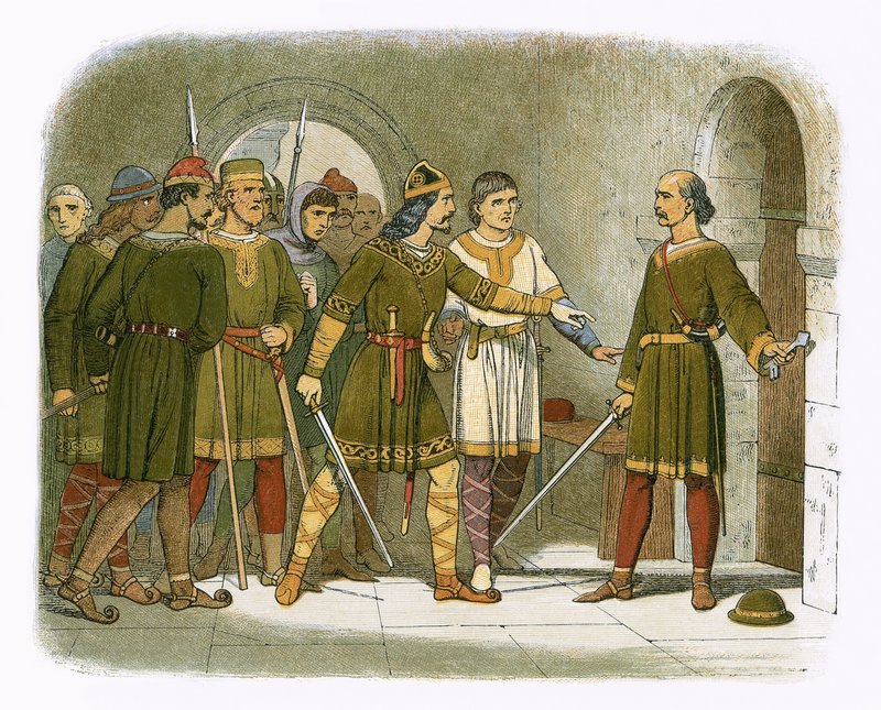 William de Breteuil forsvarer statskassen av James William Edmund Doyle
