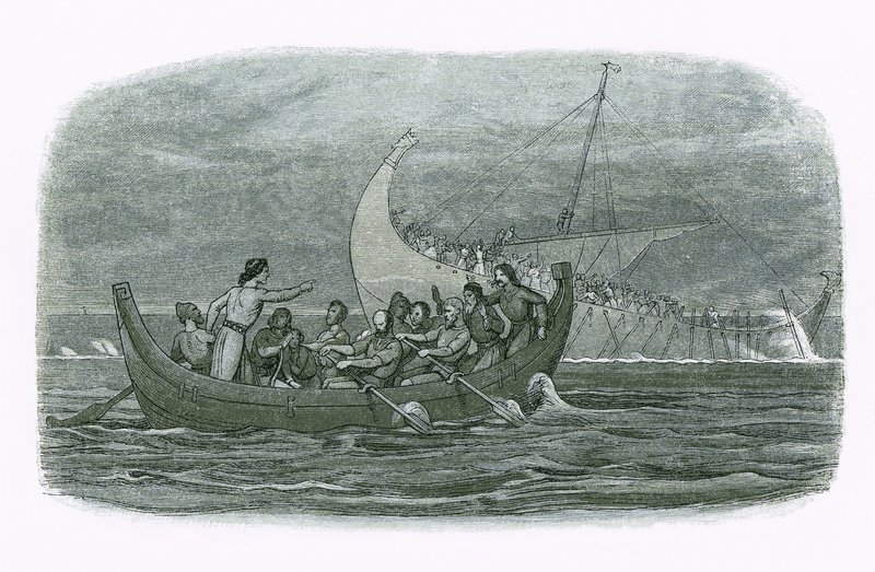 Vraket av det hvite skipet av James William Edmund Doyle