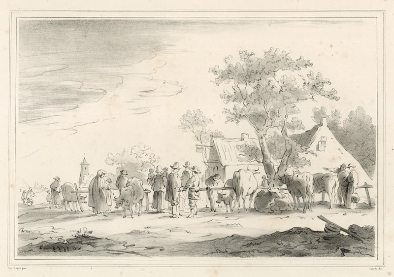 Storfemarked av Jan Josephsz van Goyen