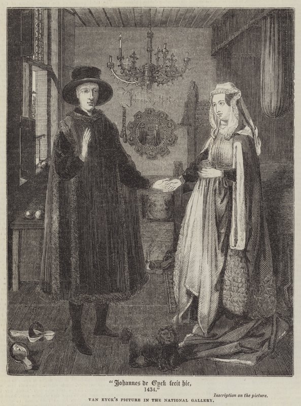 Johannes de Eyck gjorde det her, 1434 av Jan van Eyck