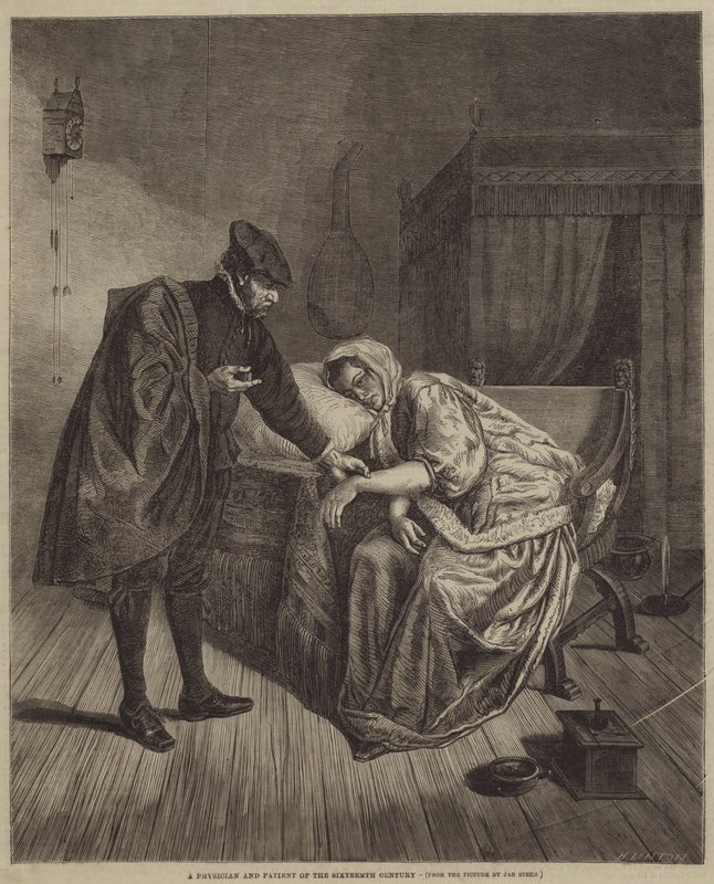 En lege og pasient i det sekstende århundre av Jan Havickszoon Steen