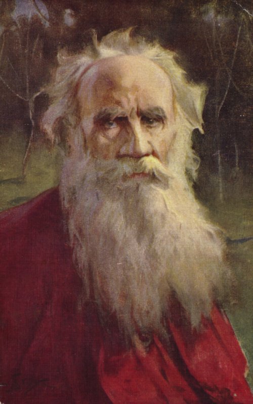 Leo Tolstoy , russisk forfatter av Jan Styka