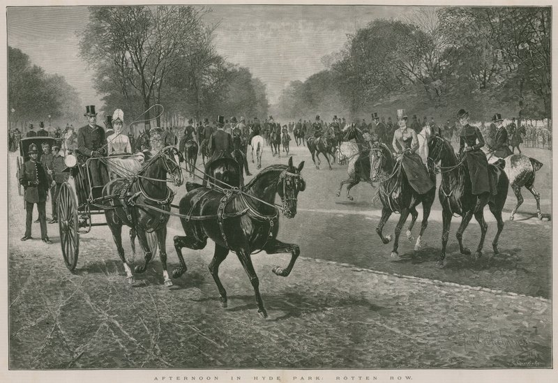 Ettermiddag i Hyde Park, London: Rotten Row av Jan van Chelminski