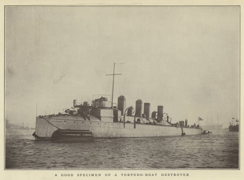 Et godt eksemplar av en torpedobåtødelegger av Japanese Photographer