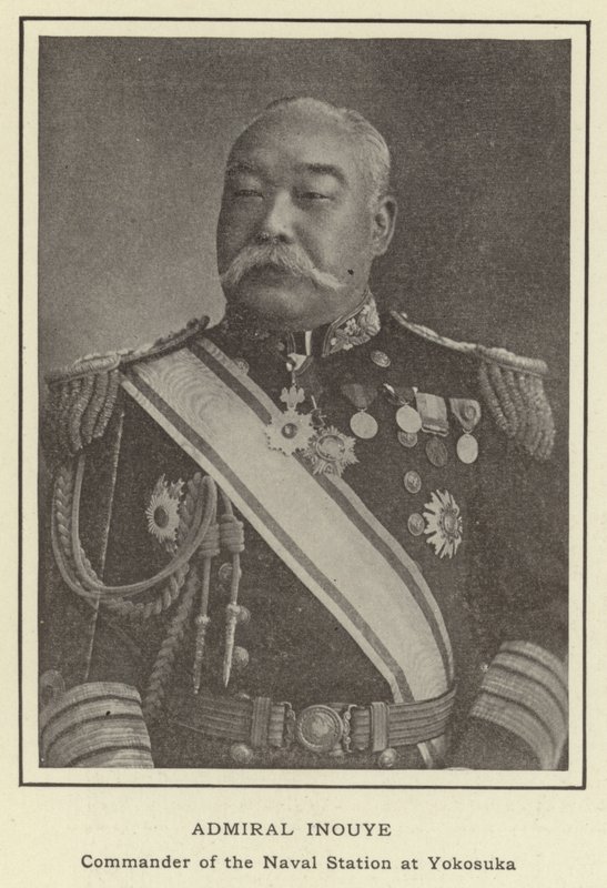 Admiral Inouye, sjef for marinestasjonen i Yokosuka av Japanese Photographer