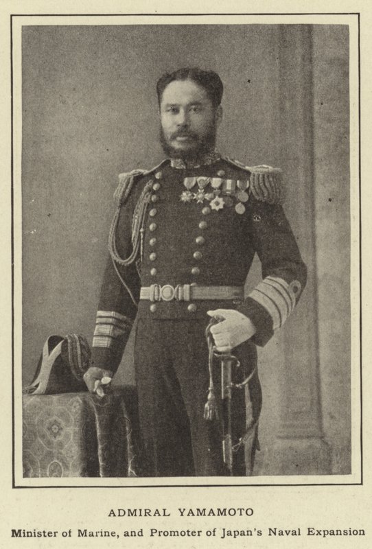 Admiral Yamamoto, marineminister og pådriver for Japans marineutvidelse av Japanese Photographer