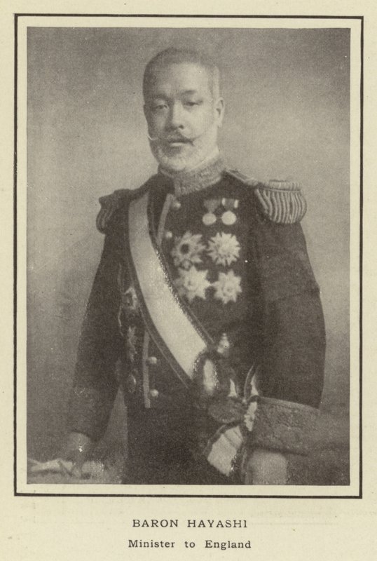 Baron Hayashi, minister i England av Japanese Photographer