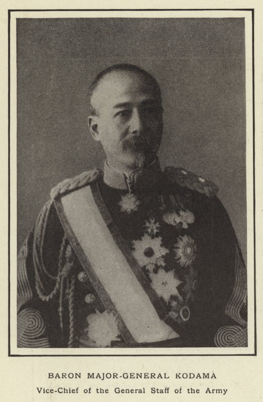 Baron generalmajor Kodama, visesjef for generalstaben til hæren av Japanese Photographer