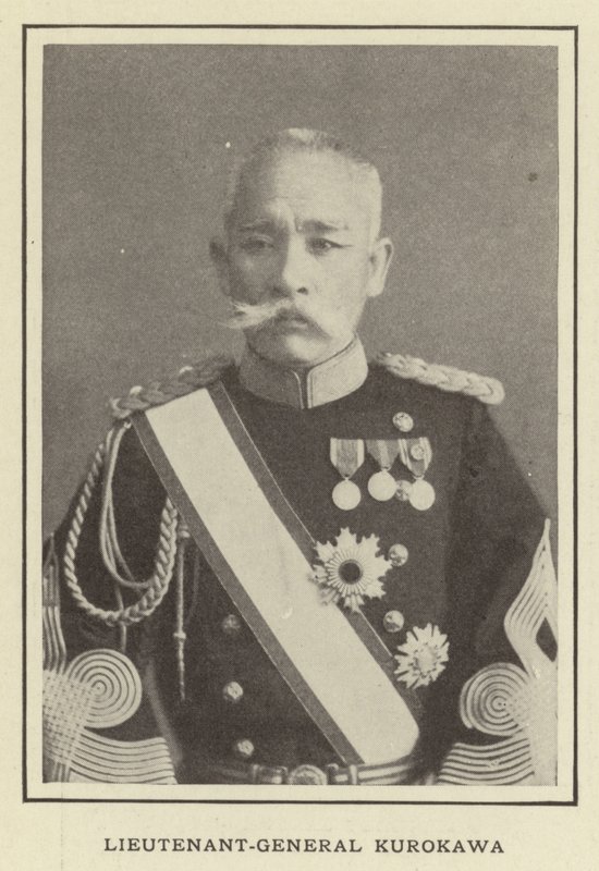 Lieutenant-General Kurokawa  av Japanese Photographer