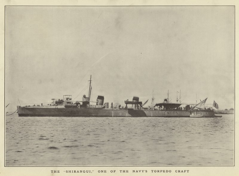 Shirangui, et av marinens torpedofartøy av Japanese Photographer