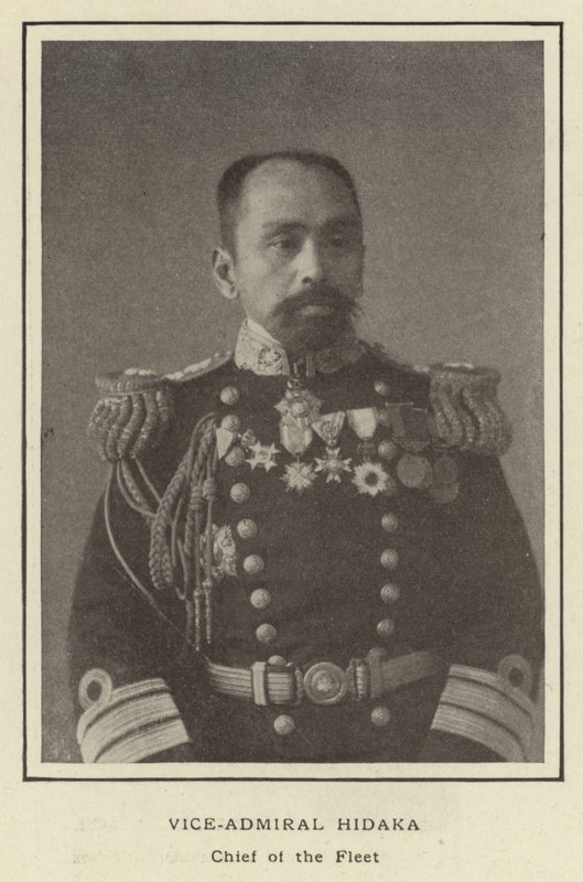 Viseadmiral Hidaka, sjef for flåten av Japanese Photographer