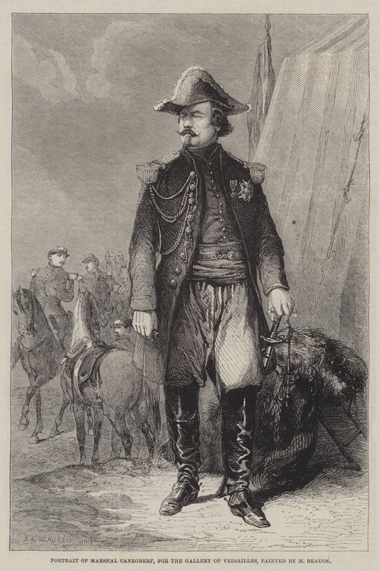 Portrett av marskalk Canrobert, for Galleriet i Versailles av Jean Adolphe Beauce
