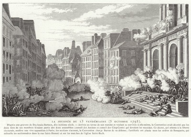 The Day of 13 Vendemiaire (5. oktober 1795) av Jean Duplessis Bertaux