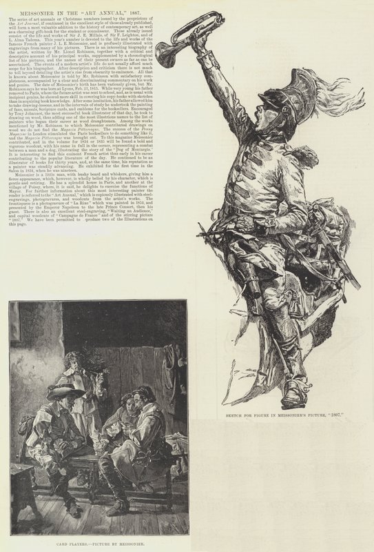 Meissonier i Art Annual, 1887 av Jean Louis Ernest Meissonier