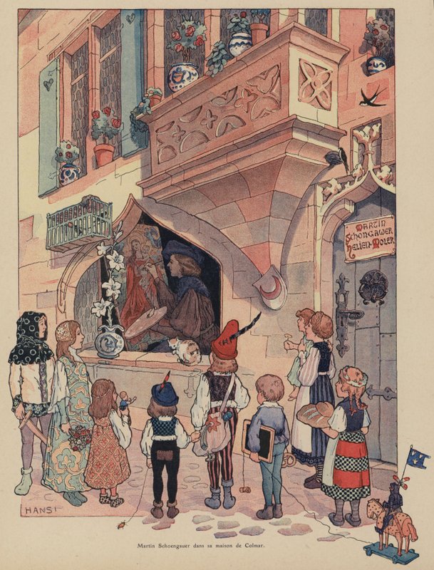 Martin Schongauer, Alsace maler og grafiker i huset hans i Colmar av Jean Jacques Waltz