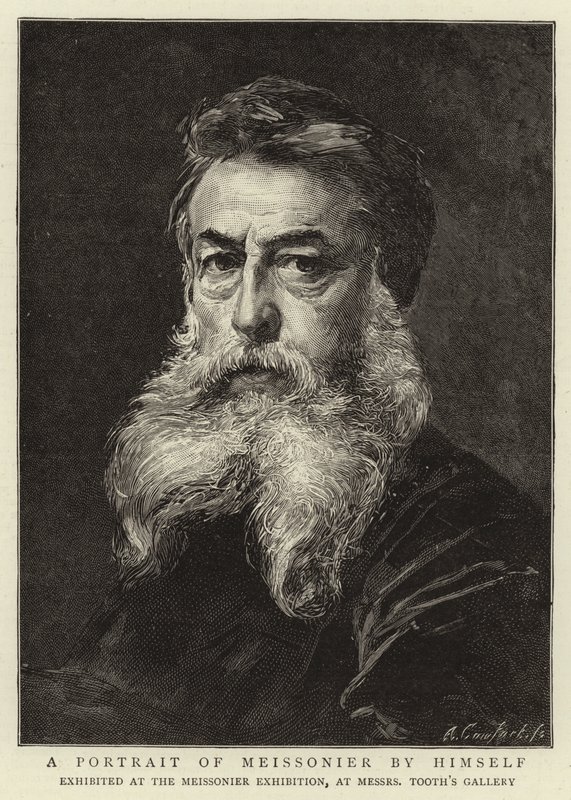 Et portrett av Meissonier av seg selv av Jean Louis Ernest Meissonier