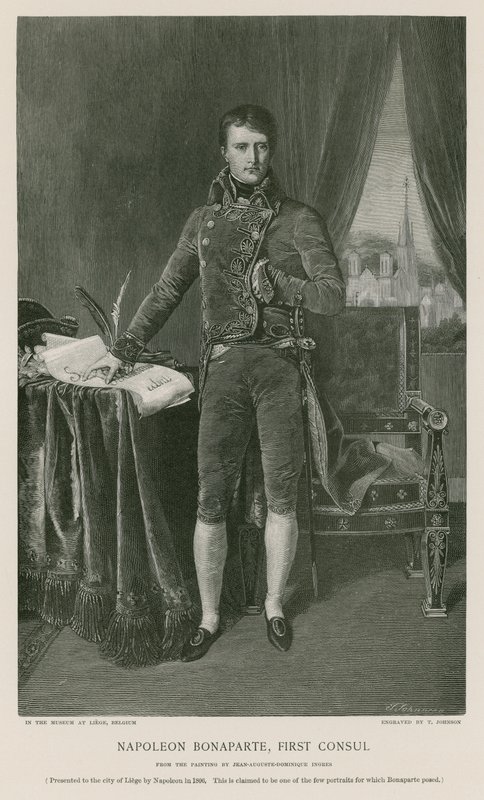 Napoleon Bonaparte, første konsul av Jean Auguste Dominique Ingres