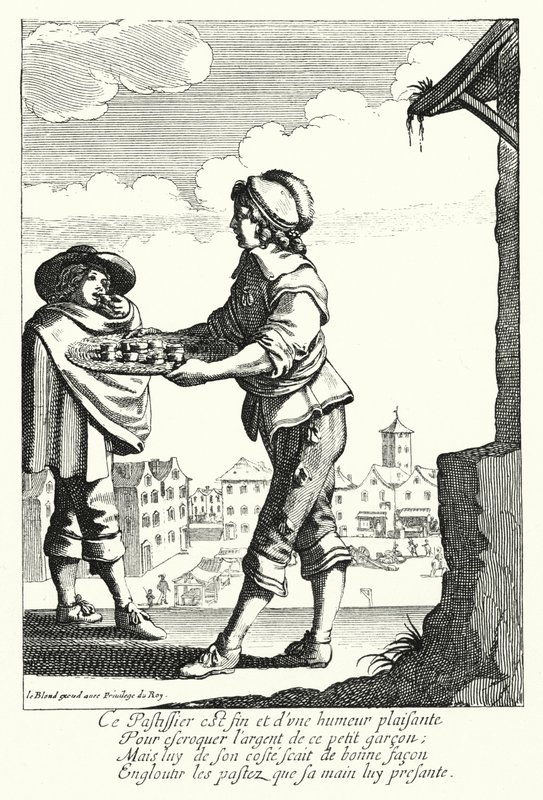 Paiselgeren (gravering) av Jean Baptiste Alexandre (after) Le Blond