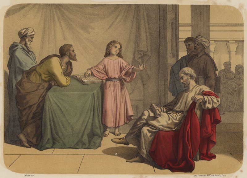 Jesus blant legene av Jean Baptiste Auguste Leloir
