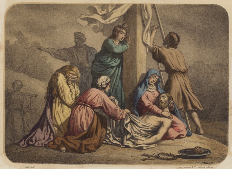 Nedstigningen fra korset av Jean Baptiste Auguste Leloir