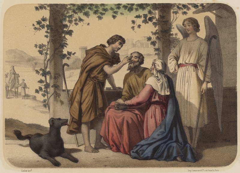 Retur av unge Toby av Jean Baptiste Auguste Leloir