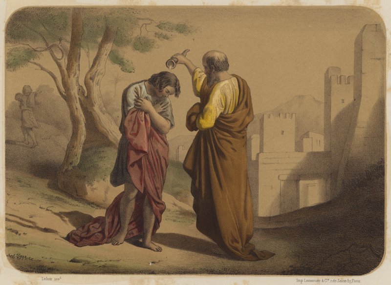 Samuel Hellige Saul av Jean Baptiste Auguste Leloir
