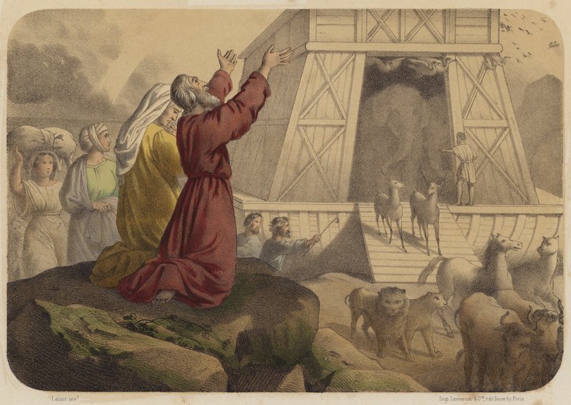 Avslutt fra LArche av Jean Baptiste Auguste Leloir
