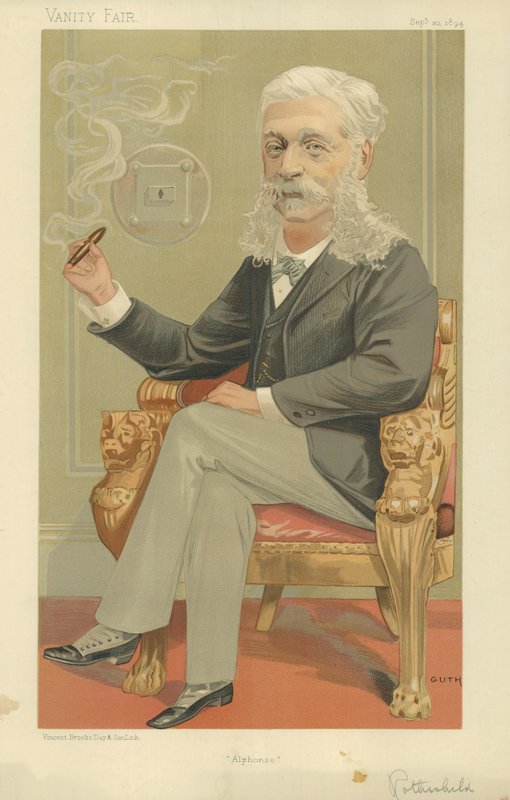 Baron Alphonse de Rothschild av Jean Baptiste Guth