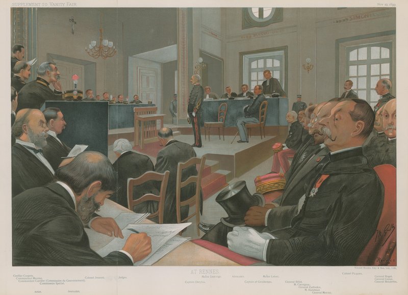 Rettssaken mot Dreyfus av Jean Baptiste Guth