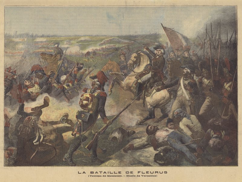 Slaget ved Fleurus av Jean Baptiste Mauzaisse