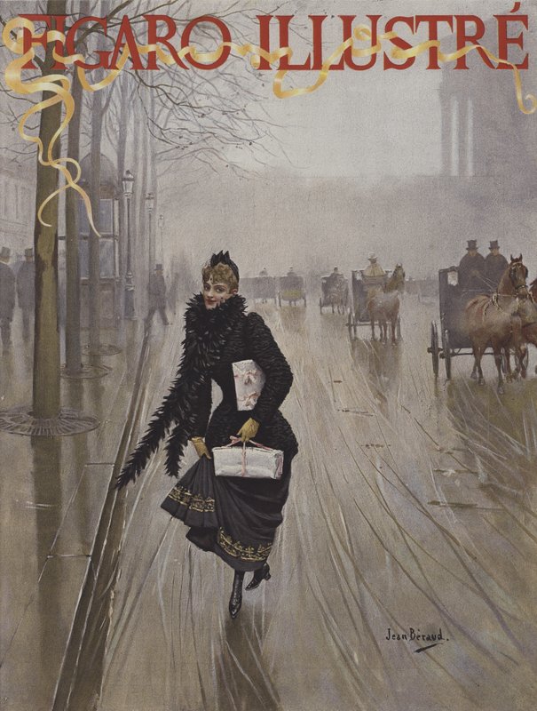 Forside av Le Figaro Illustre, januar 1891 av Jean Beraud