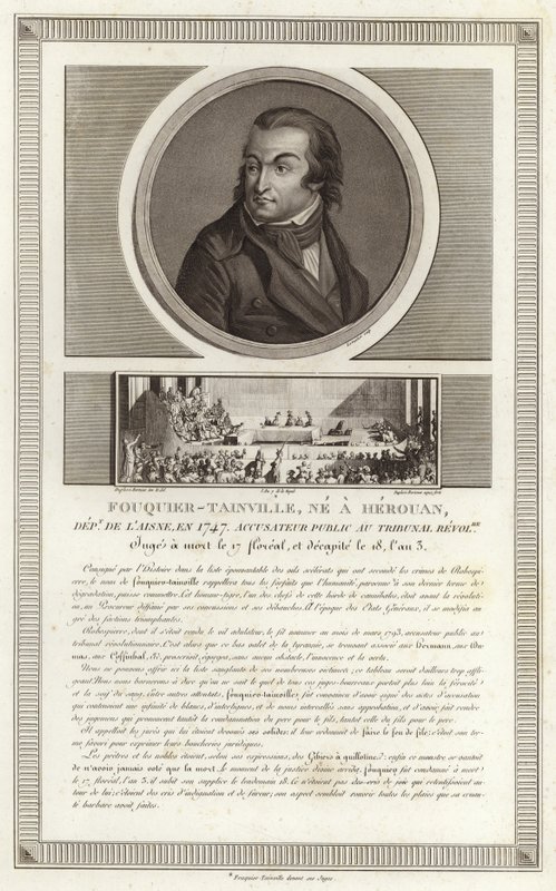 Portrett av Antoine Quentin Fouquier de Tinville av Jean Duplessi Bertaux