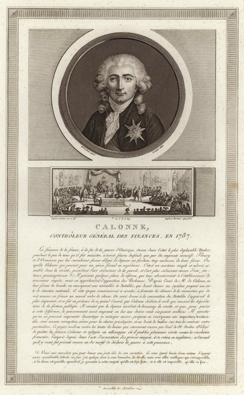 Portrett av Charles Alexandre, viscount av Calonne av Jean Duplessi Bertaux