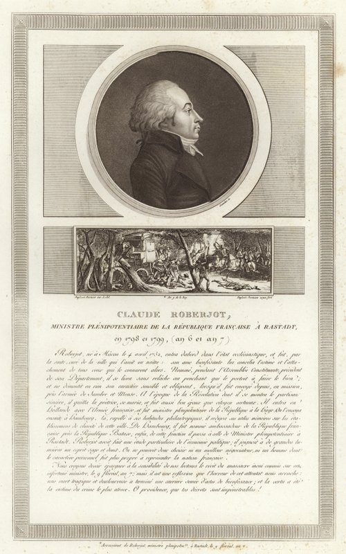 Portrett av Claude Roberjot av Jean Duplessi Bertaux