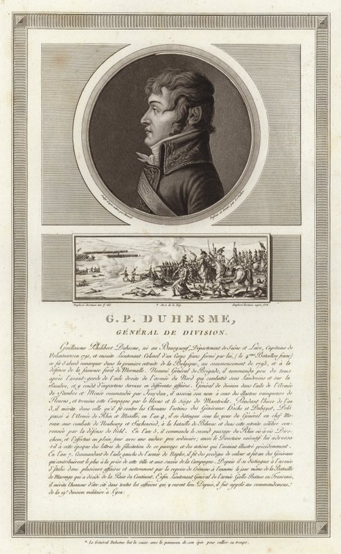 Portrett av Guillaume Philibert Duhesme av Jean Duplessi Bertaux