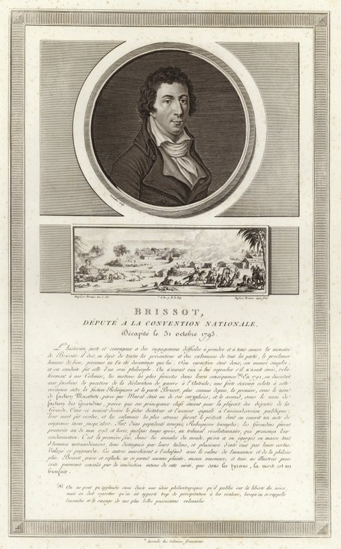 Portrett av Jacques Pierre Brissot av Jean Duplessi Bertaux