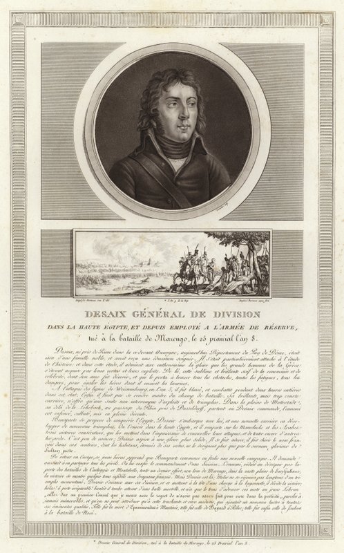 Portrett av Louis Desaix av Jean Duplessi Bertaux
