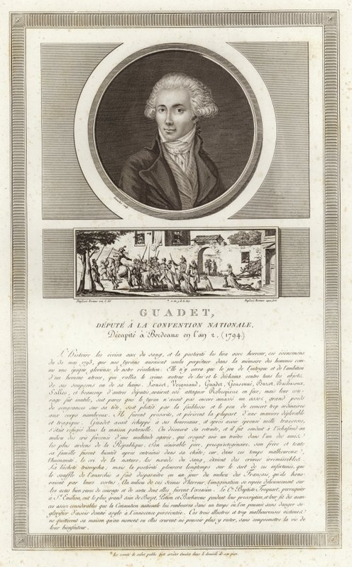 Portrett av Marguerite-Elie Guadet av Jean Duplessi Bertaux