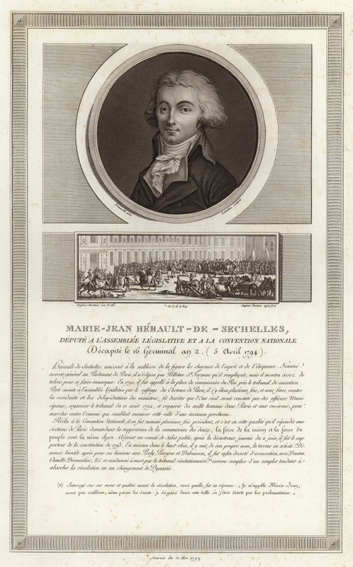 Portrett av Marie-Jean Herault fra Sechelles av Jean Duplessi Bertaux