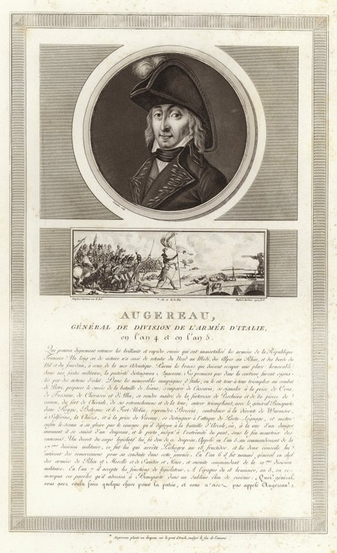 Portrett av Pierre Augereau, hertugen av Castiglione av Jean Duplessi Bertaux