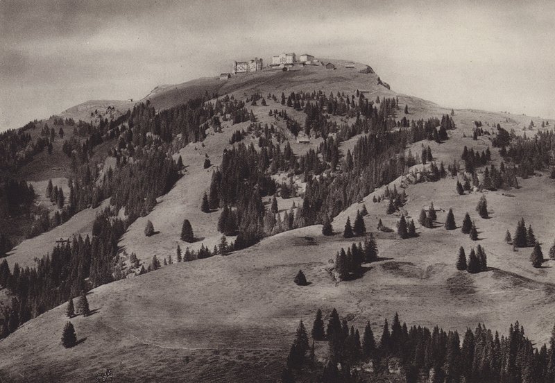Hotell Rigi Kulm (s/hvitt bilde) av Jean Gaberell