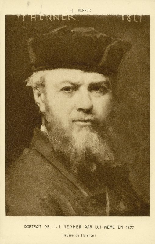 Selvportrett av Jean-Jacques Henner, fransk kunstner av Jean Jacques (after) Henner
