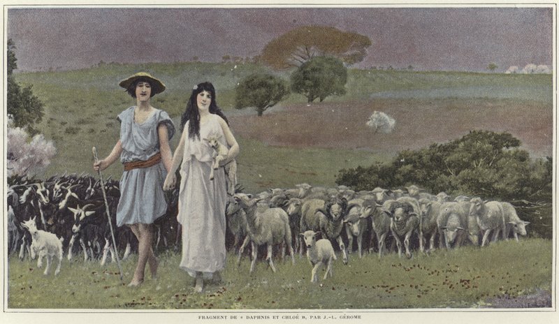 Daphnis og Chloe av Jean Leon Gerome av Jean Leon Gerome