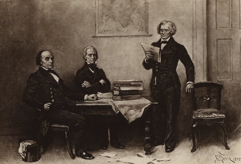 Webster, Clay og Calhoun (fotogravyr) av Jean Leon Gerome Ferris