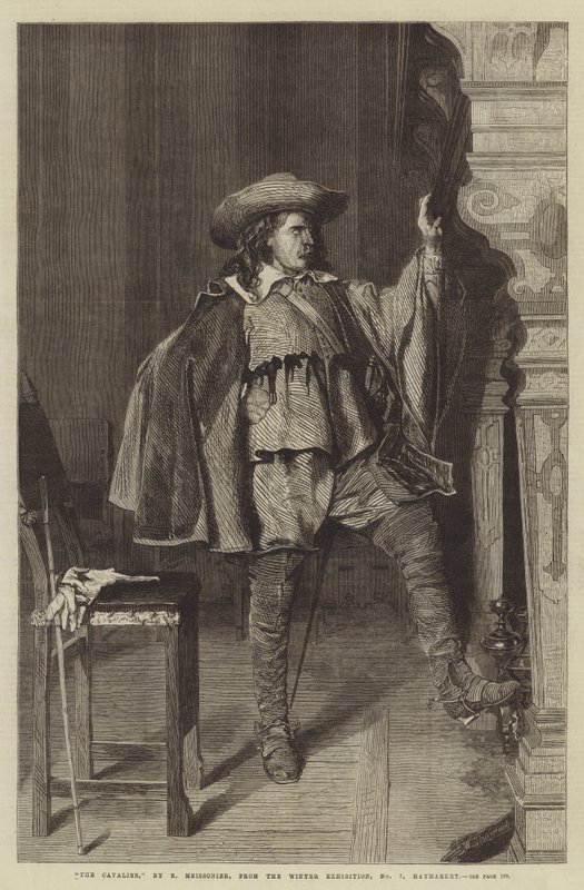 The Cavalier, fra vinterutstillingen, nr. 7, Haymarket av Jean Louis Ernest Meissonier